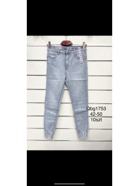 Spodnie Jeansy damskie .Size 42-50.paczka 10szt,