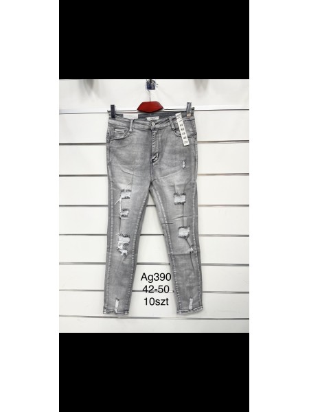 Spodnie Jeansy damskie .Size 42-50.paczka 10szt,