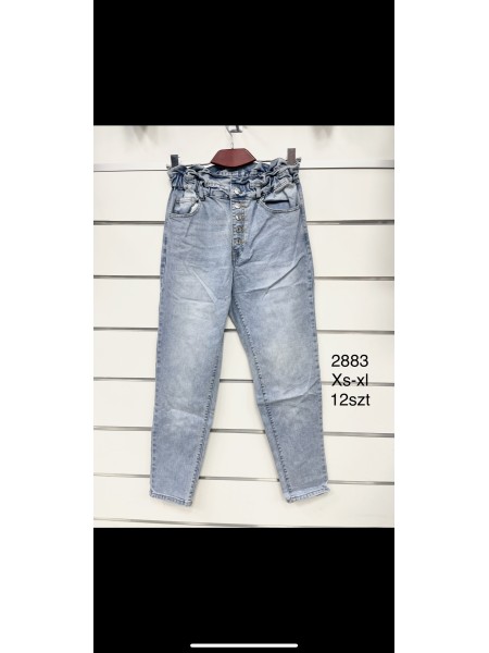 Spodnie Jeansy damskie .Size xs-xl.paczka 12szt,