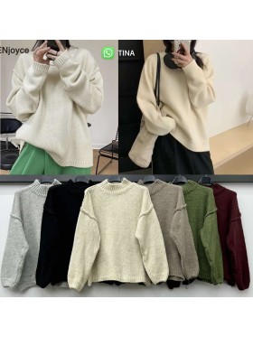 Swetry damskie Włoskie, size UNI, paczka 6szt ,Mix kolor