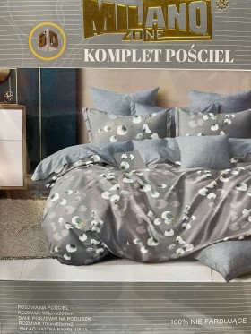 Komplet pościeli 100% satyna - bawełna 3 częściowy Rozmiar : 160/200cm