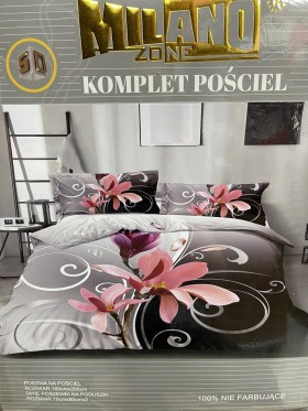 Komplet pościeli 100% satyna - bawełna 3 częściowy Rozmiar : 160/200cm