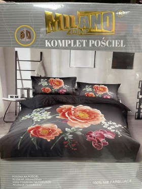 Komplet pościeli 100% satyna - bawełna 3 częściowy Rozmiar : 160/200cm