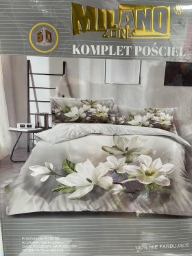 Komplet pościeli 100% satyna - bawełna 3 częściowy Rozmiar : 160/200cm