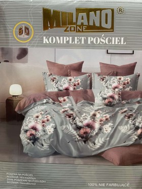 Komplet pościeli 100% satyna - bawełna 3 częściowy Rozmiar : 160/200cm