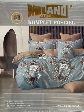 Komplet pościeli 100% satyna - bawełna 3 częściowy Rozmiar : 160/200cm