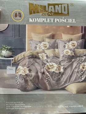 Komplet pościeli 100% satyna - bawełna 3 częściowy Rozmiar : 160/200cm