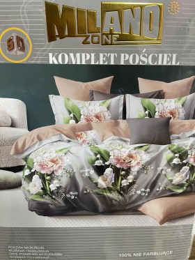 Komplet pościeli 100% satyna - bawełna 3 częściowy Rozmiar : 160/200cm