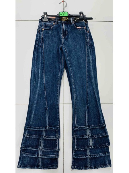 Spodnie jeans  dziecięcy rozm 8-16 lat, paczka 10szt 1 kolor