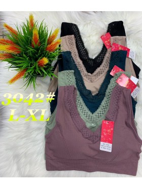 Biustonosz miękkie  size  l-xl, paczka 12szt mix kolor