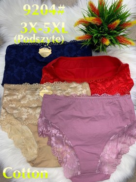 Majtki  damskie size 3-5xl , paczka 24szt mix kolor