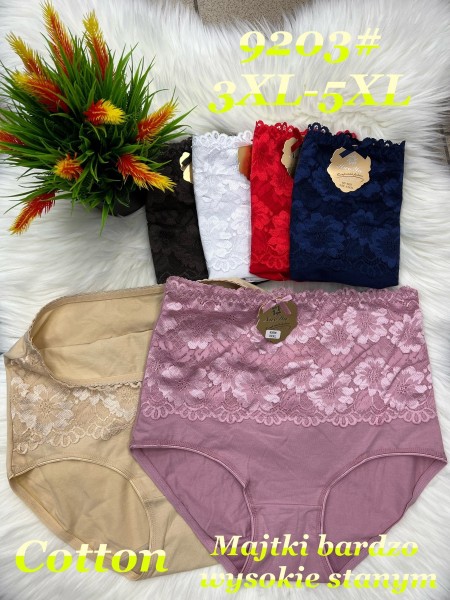 Majtki  damskie size 3-5xl , paczka 24szt mix kolor
