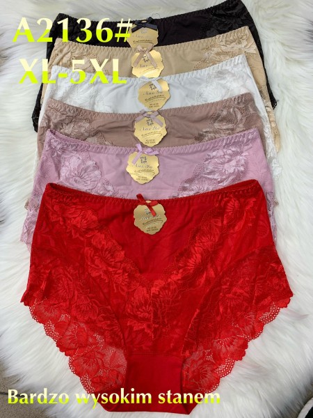 Majtki  damskie size xl-5xl , paczka 24szt mix kolor