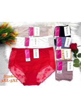 Majtki  damskie size 3-5xl , paczka 24szt mix kolor