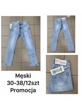 Spodnie Jeansy meskie , size 30-38,paczka 12szt ,