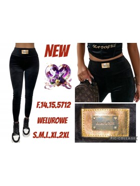 Legginsy welurowe damskie , size S-2XL ,paczka 12szt mix kolor