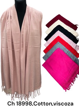 Szaliki Damskie , size standard (12szt/paczka) mix kolor,