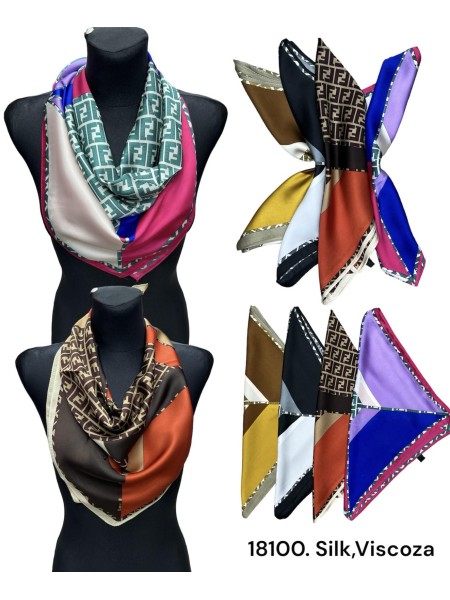 Szaliki Damskie , size standard (12szt/paczka) mix kolor,