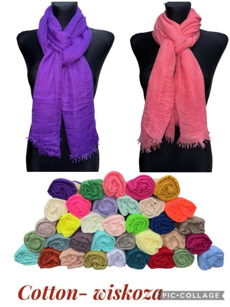 Szaliki Damskie , size standard (12szt/paczka) mix kolor,