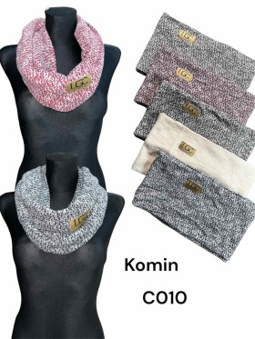 Kominy Damskie, paczka 12szt mix kolor