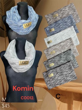 Kominy Damskie, paczka 12szt mix kolor