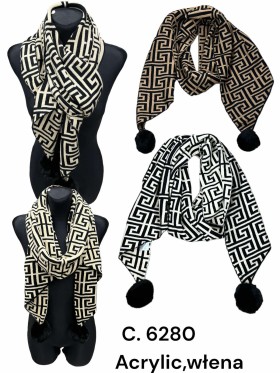 Szaliki Damskie , size standard (12szt/paczka) mix kolor,