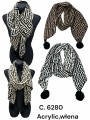 Szaliki Damskie , size standard (12szt/paczka) mix kolor,