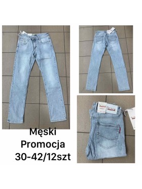 Spodnie Jeansy meskie , size 30-42,paczka 12szt ,