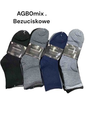 Skarpetki męskie: rozm 39-47, paczka 40 para, mix kolor. BEZUCISKOWE