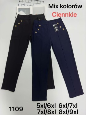 SPODNIE/LEGGINSY DAMSKIE. SIZE 5XL-9XL, KOLOR:MIX (12szt/paczka)