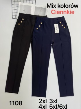 SPODNIE/LEGGINSY DAMSKIE. SIZE 2XL-6XL, KOLOR:MIX (12szt/paczka)