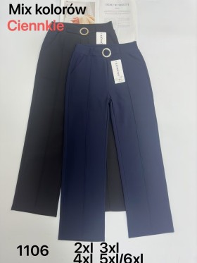 SPODNIE/LEGGINSY DAMSKIE. SIZE 2XL-6XL, KOLOR:MIX (12szt/paczka)