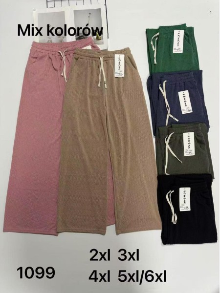 SPODNIE/LEGGINSY DAMSKIE. SIZE 2XL-6XL, KOLOR:MIX (12szt/paczka)