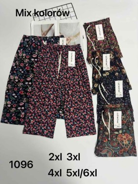 SPODNIE/LEGGINSY 3/4 DAMSKIE. SIZE 2XL-6XL, KOLOR:MIX (12szt/paczka)