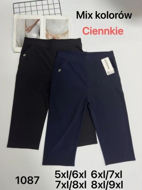 SPODNIE/LEGGINSY 3/4 DAMSKIE. SIZE 5XL-9XL, KOLOR:MIX (12szt/paczka)