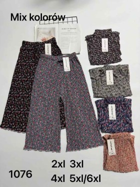 SPODNIE/LEGGINSY 3/4 DAMSKIE. SIZE 5XL-9XL, KOLOR:MIX (12szt/paczka)