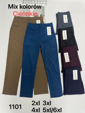 SPODNIE/LEGGINSY DAMSKIE. SIZE 2XL-6XL, KOLOR:MIX (12szt/paczka)