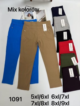 SPODNIE/LEGGINSY DAMSKIE. SIZE 5XL-9XL, KOLOR:MIX (12szt/paczka)