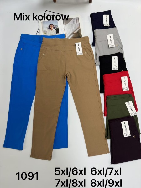 SPODNIE/LEGGINSY DAMSKIE. SIZE 5XL-9XL, KOLOR:MIX (12szt/paczka)