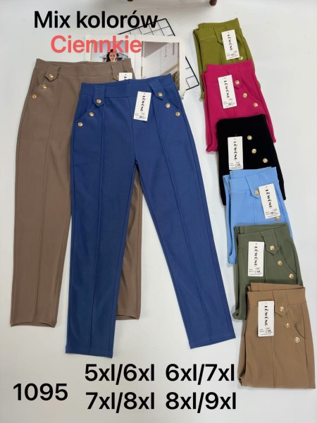 SPODNIE/LEGGINSY DAMSKIE. SIZE 5XL-9XL, KOLOR:MIX (12szt/paczka)