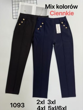 SPODNIE/LEGGINSY DAMSKIE. SIZE 2XL-6XL, KOLOR:MIX (12szt/paczka)