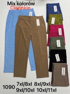 SPODNIE/LEGGINSY DAMSKIE. SIZE 1XL-11XL, KOLOR:MIX (12szt/paczka)
