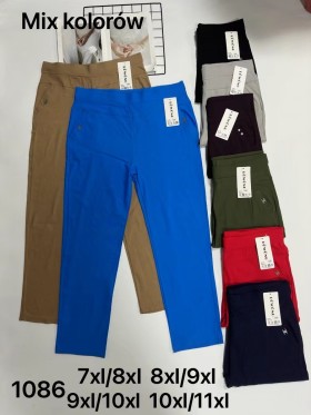 SPODNIE/LEGGINSY DAMSKIE. SIZE 1XL-11XL, KOLOR:MIX (12szt/paczka)