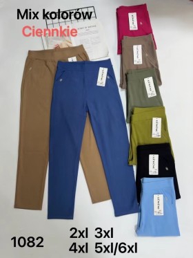 SPODNIE/LEGGINSY DAMSKIE. SIZE 2XL-6XL, KOLOR:MIX (12szt/paczka)