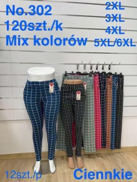 SPODNIE/LEGGINSY DAMSKIE. SIZE 2XL-6XL, KOLOR: JAK NA ZDJĘCIU (12szt/paczka)