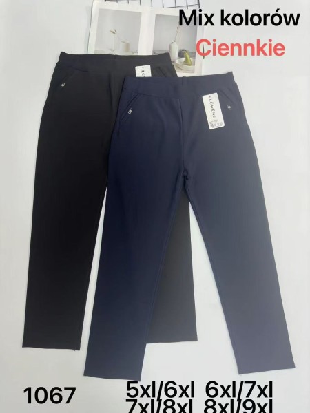 SPODNIE/LEGGINSY DAMSKIE. SIZE 5XL-9XL, KOLOR: JAK NA ZDJĘCIU (12szt/paczka)