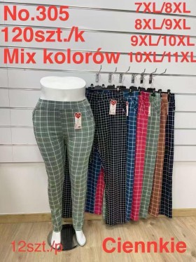 SPODNIE/LEGGINSY DAMSKIE. SIZE 7XL-11XL, KOLOR: JAK NA ZDJĘCIU (12szt/paczka)