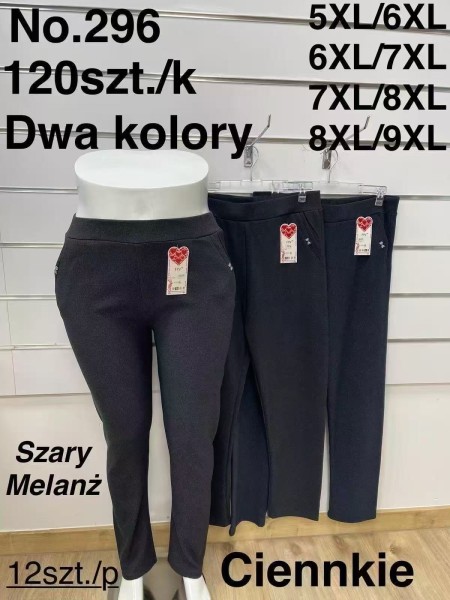SPODNIE/LEGGINSY DAMSKIE. SIZE 5XL-9XL, KOLOR: JAK NA ZDJĘCIU (12szt/paczka)