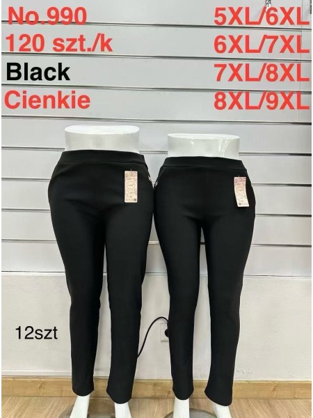 SPODNIE/LEGGINSY DAMSKIE. SIZE 5XL-9XL, KOLOR: JAK NA ZDJĘCIU (12szt/paczka)