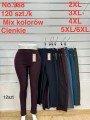 SPODNIE/LEGGINSY DAMSKIE. SIZE 2XL-6XL, KOLOR: JAK NA ZDJĘCIU (12szt/paczka)